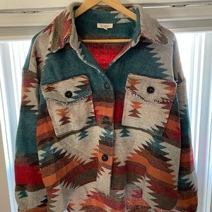 La Miel southwestern style shacket size small